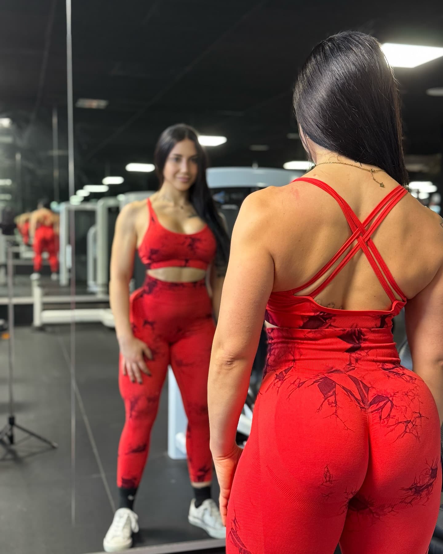 Claudia entrenando